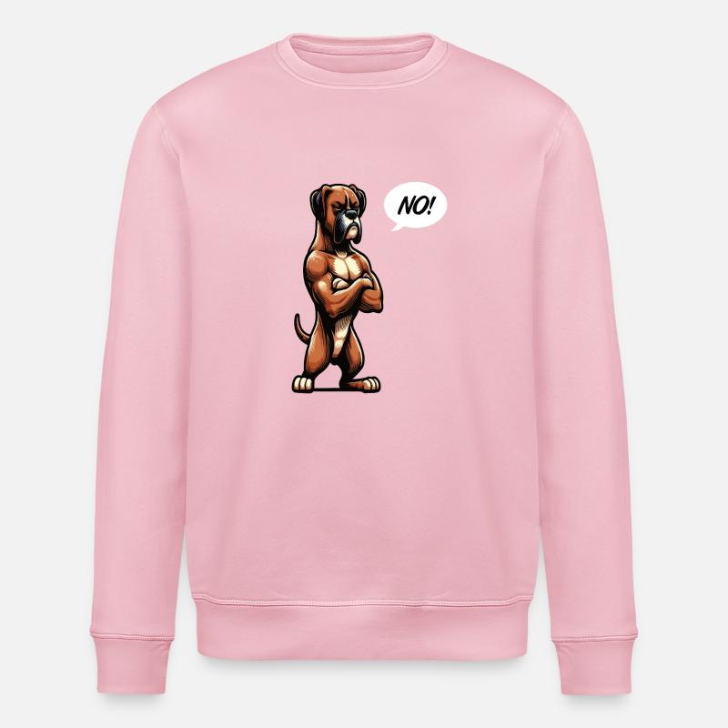 Pas de Boxer Boxer Porte-Boxer Chien Boxer Propriétaire - Sweat bio ROLLER Stanley/Stella Unisexe - rose pâle