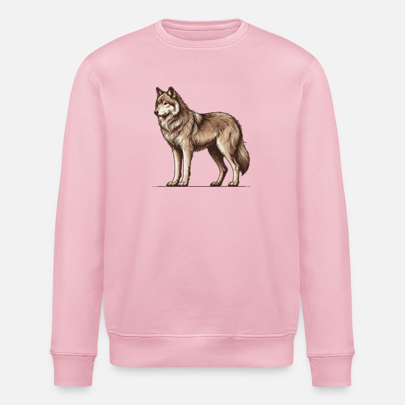 Wolf - Stanley/Stella Unisex Bio-Sweatshirt ROLLER - Hellrosa