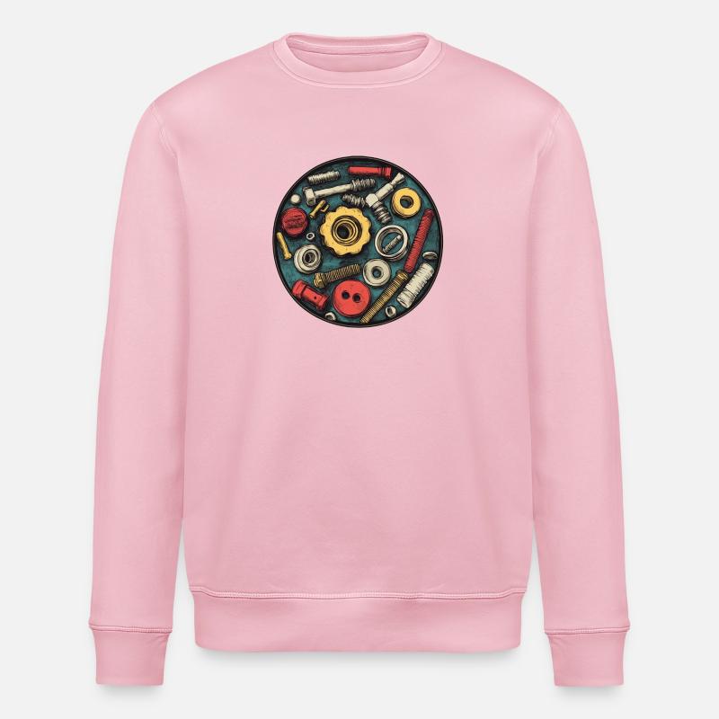 Screw chaos: Technology meets creativity! - Stanley/Stella ROLLER Unisex Organic Sweatshirt - cotton pink