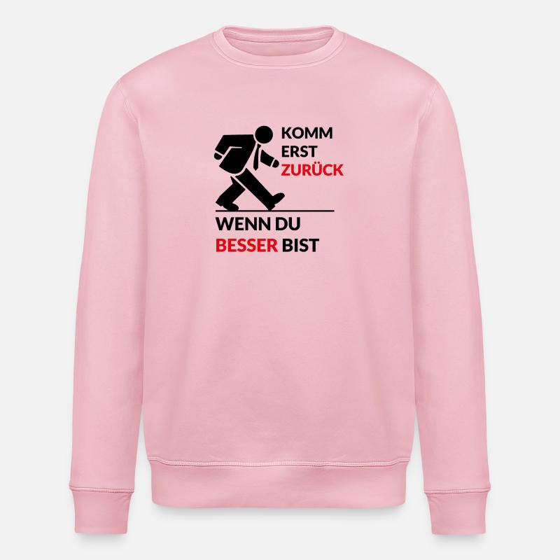 Design "Comeback Statement" - Stanley/Stella Unisex Bio-Sweatshirt ROLLER - Hellrosa