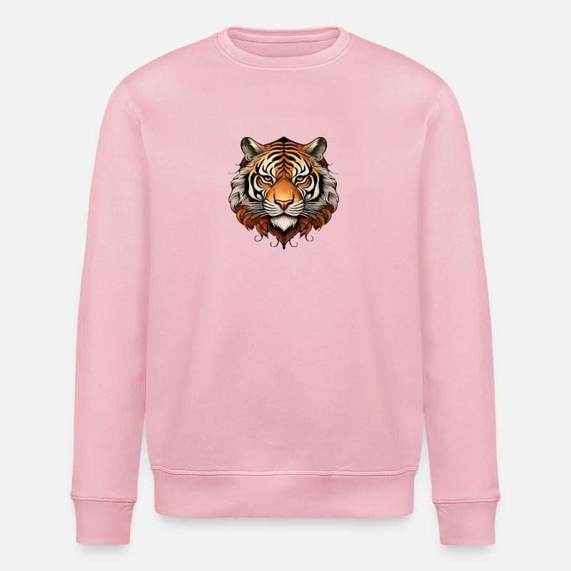 Tiger - Stanley/Stella Unisex Bio-Sweatshirt ROLLER - Hellrosa