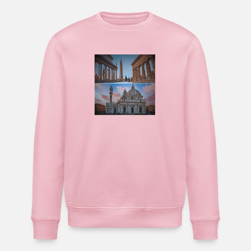 Italian cities - Stanley/Stella ROLLER Unisex Organic Sweatshirt - cotton pink