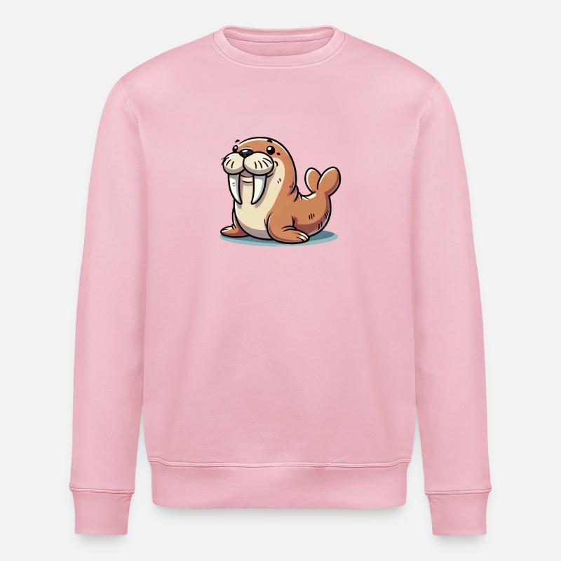 seehund - Stanley/Stella Unisex Bio-Sweatshirt ROLLER - Hellrosa