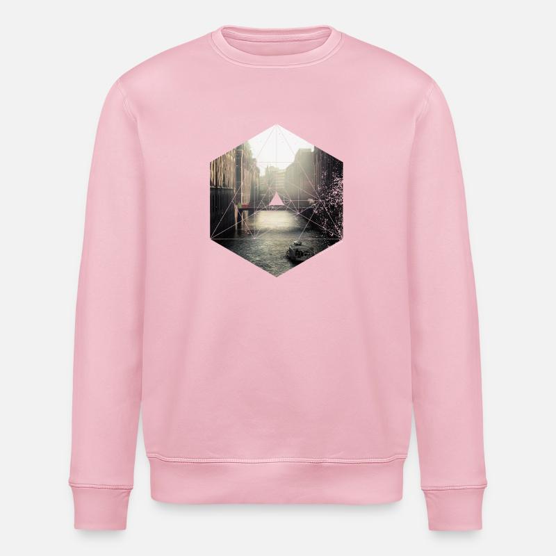 Solid Hamburg Romance - Stanley/Stella ROLLER Unisex Organic Sweatshirt - cotton pink