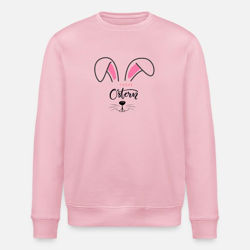 Vœux de Pâques - Sweat bio ROLLER Stanley/Stella Unisexe - rose pâle