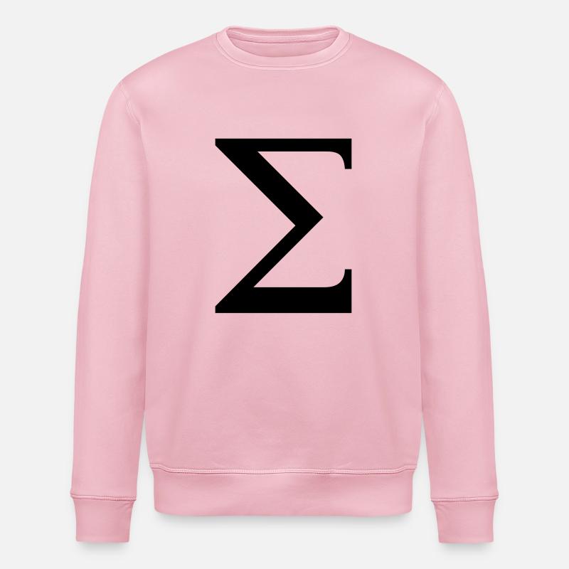 Sigma greek alphabet - Stanley/Stella Unisex Bio-Sweatshirt ROLLER - Hellrosa