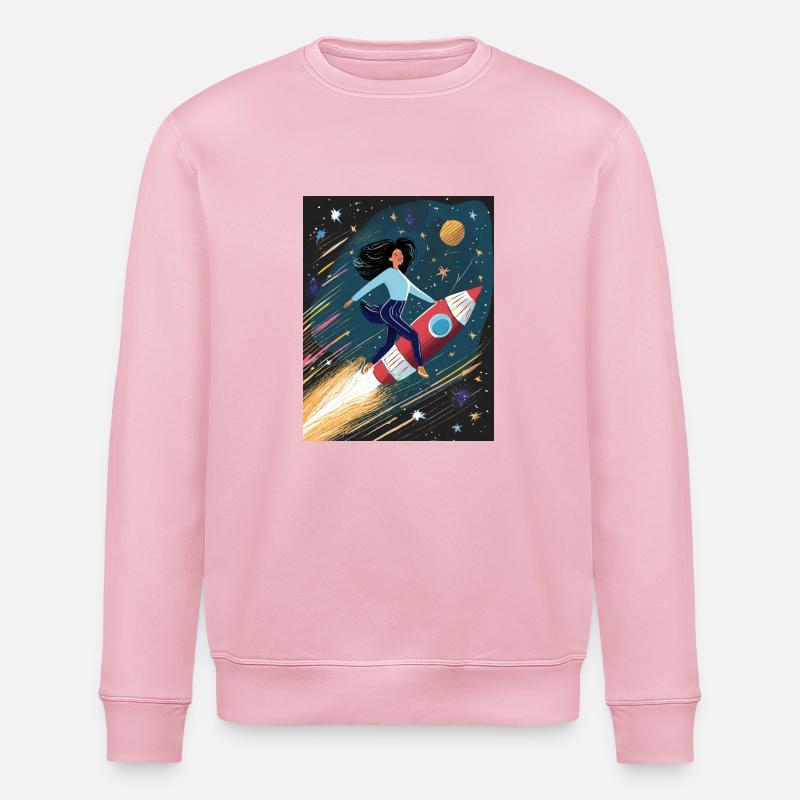 Raketenflug - Stanley/Stella Unisex Bio-Sweatshirt ROLLER - Hellrosa