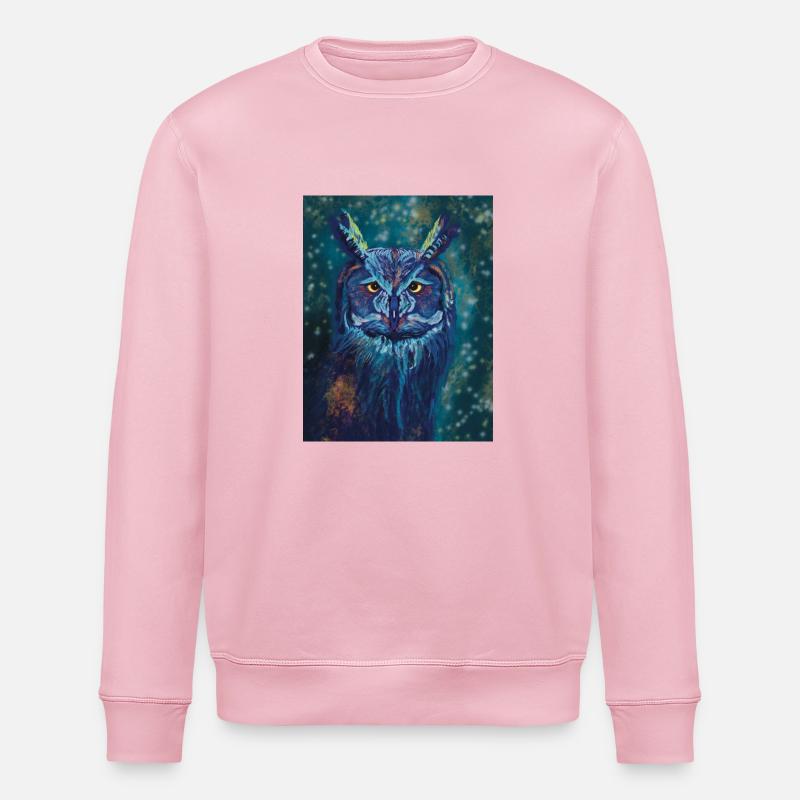 Eule - Stanley/Stella Unisex Bio-Sweatshirt ROLLER - Hellrosa