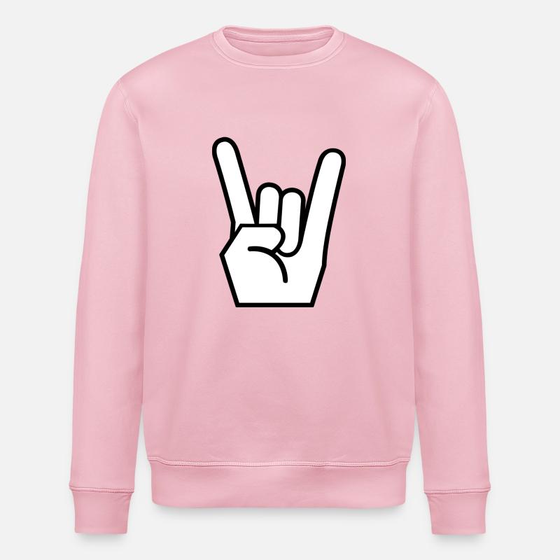 Rock & roll - Stanley/Stella ROLLER Unisex Organic Sweatshirt - cotton pink