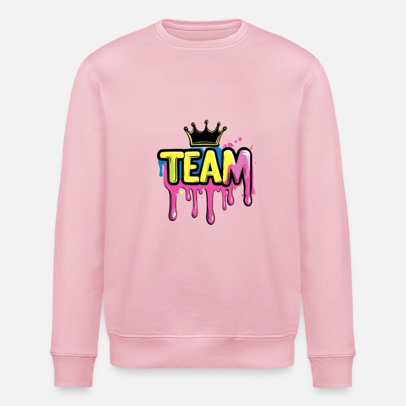 Team Bunt - Stanley/Stella Unisex Bio-Sweatshirt ROLLER - Hellrosa