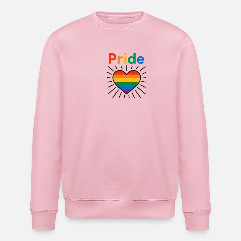 Pride Heart - Stanley/Stella Unisex Bio-Sweatshirt ROLLER - Hellrosa