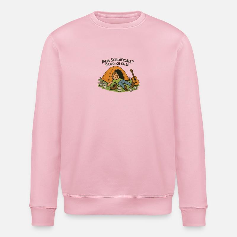 Campingplatz lifestyle - Stanley/Stella Unisex Bio-Sweatshirt ROLLER - Hellrosa
