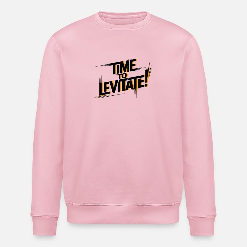 Il est temps de léviter - Sweat bio ROLLER Stanley/Stella Unisexe - rose pâle