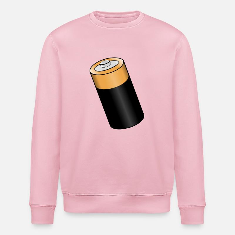 Batterie. Geschenkidee - Stanley/Stella Unisex Bio-Sweatshirt ROLLER - Hellrosa