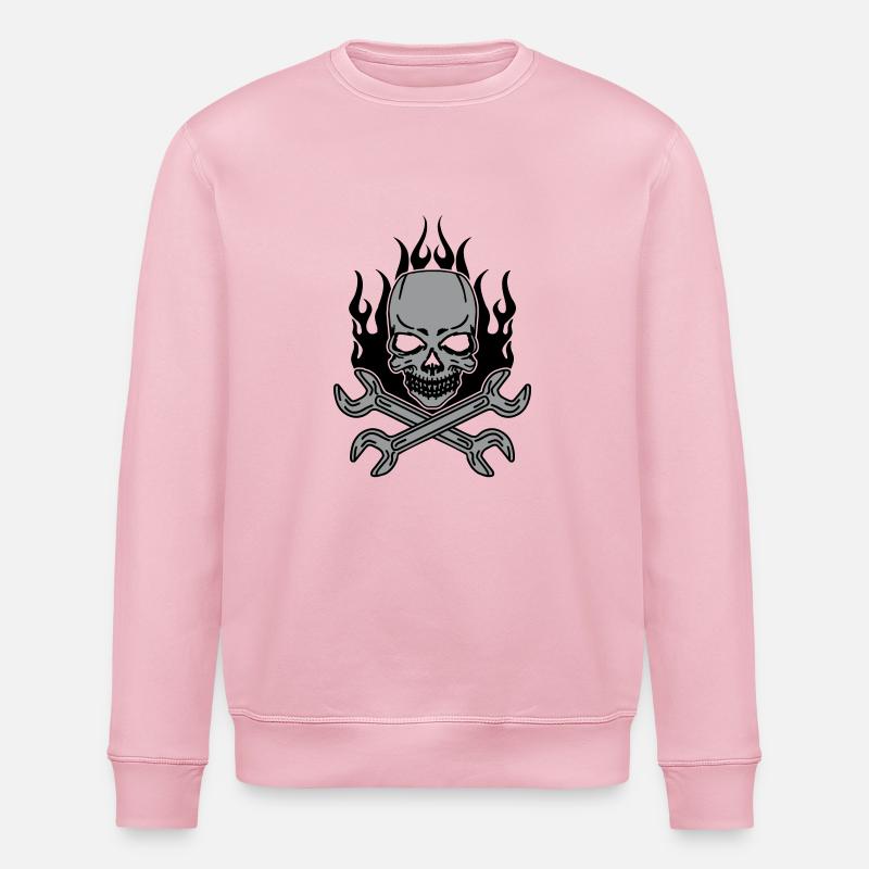 Tuning Skull - Stanley/Stella Unisex Bio-Sweatshirt ROLLER - Hellrosa