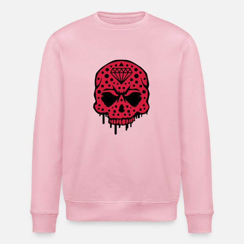 skull_diamond_graffiti_ce2 - Sweat bio ROLLER Stanley/Stella Unisexe - rose pâle