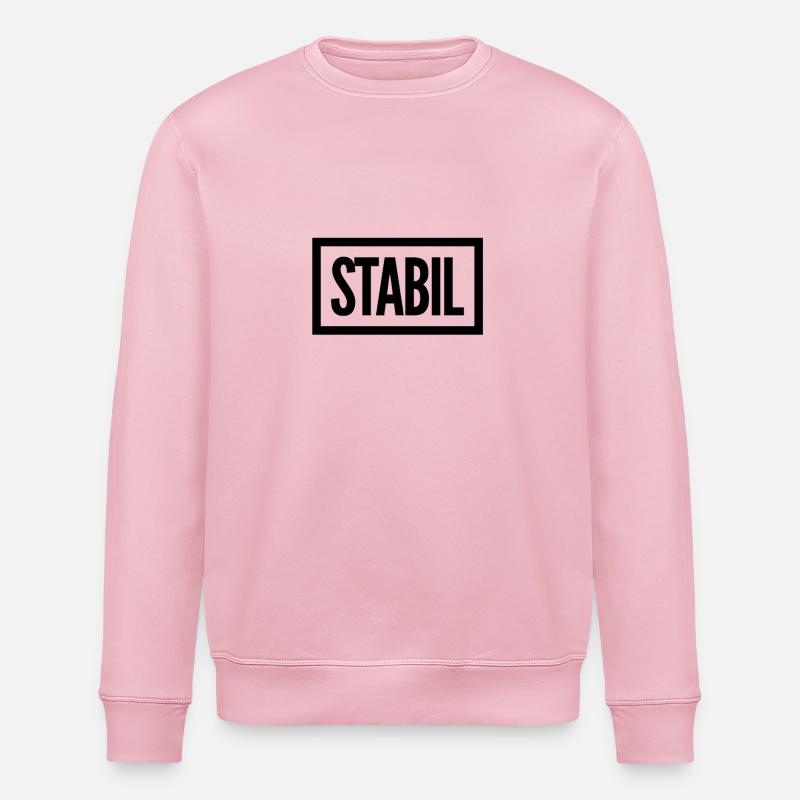 ich bin stabil - Stanley/Stella Unisex Bio-Sweatshirt ROLLER - Hellrosa