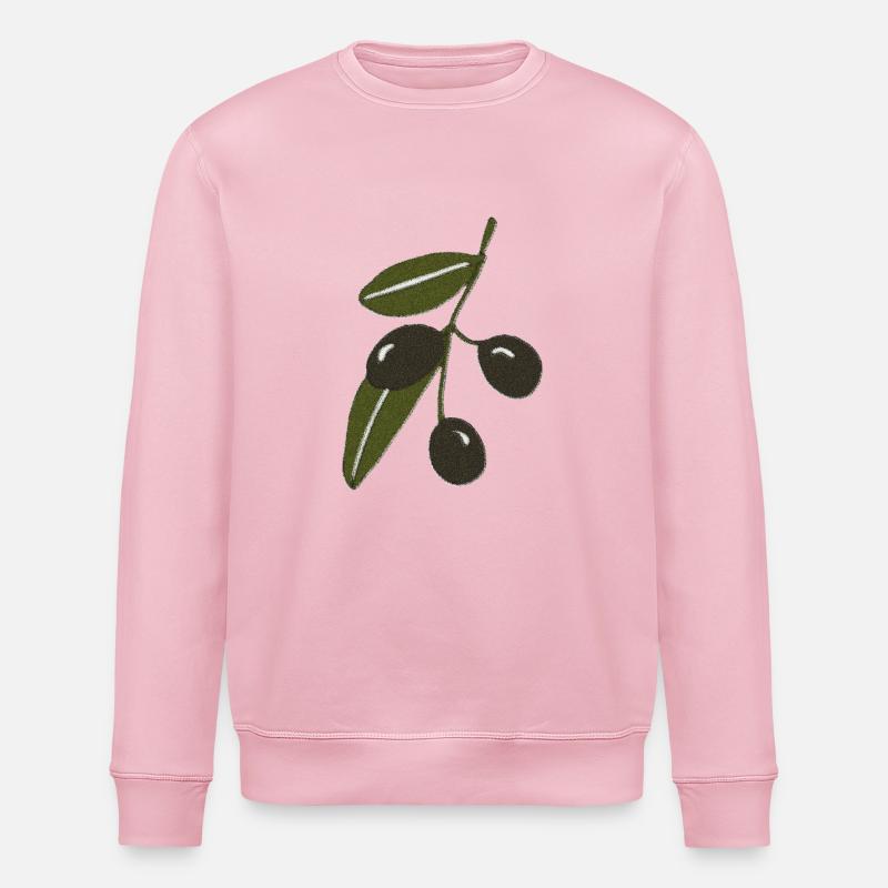 olivenzweig impressionismus - Stanley/Stella Unisex Bio-Sweatshirt ROLLER - Hellrosa