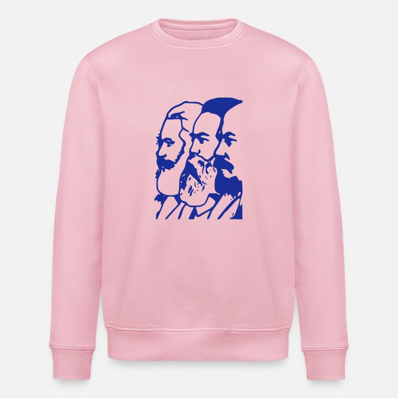 marx / engels / lenin - Stanley/Stella ROLLER Unisex Organic Sweatshirt - cotton pink