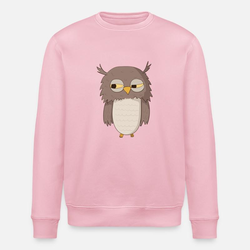 Kauz Eule - Stanley/Stella Unisex Bio-Sweatshirt ROLLER - Hellrosa