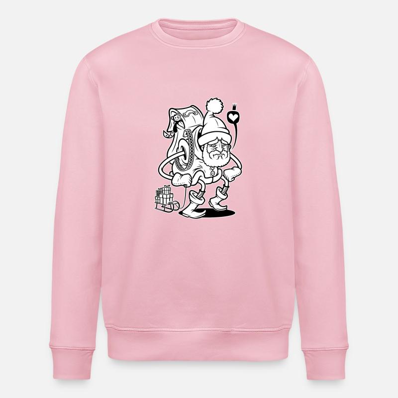 xmas man - Stanley/Stella Unisex Bio-Sweatshirt ROLLER - Hellrosa