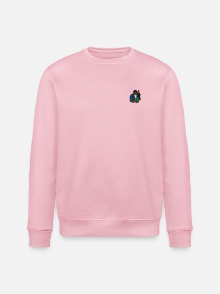 Menschen küssen - Stanley/Stella Unisex Bio-Sweatshirt ROLLER - Hellrosa