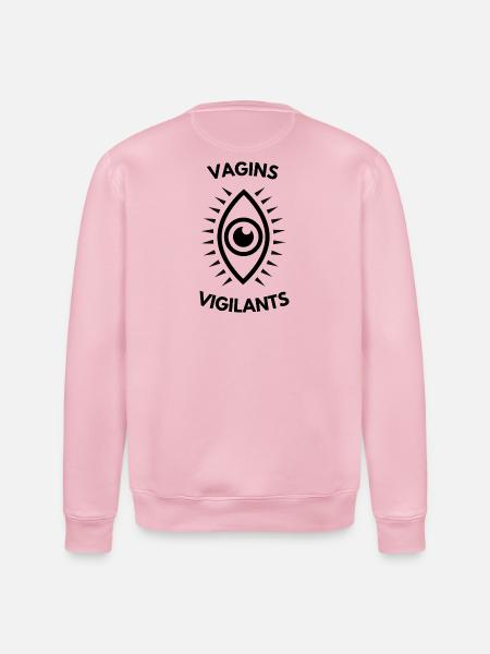 Vigilant Vaginas Parodie - Stanley/Stella Unisex Bio-Sweatshirt ROLLER - Hellrosa