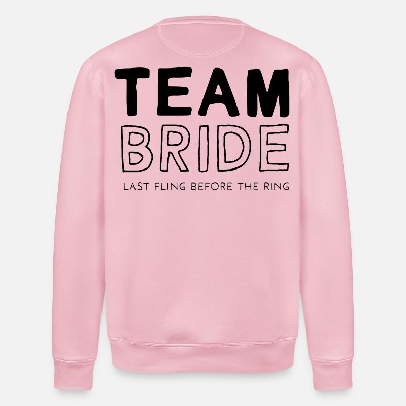 Team Bride - Stanley/Stella Unisex Bio-Sweatshirt ROLLER - Hellrosa