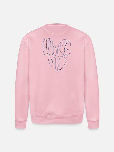 Amore Mio Schriftzug - Stanley/Stella Unisex Bio-Sweatshirt ROLLER - Hellrosa