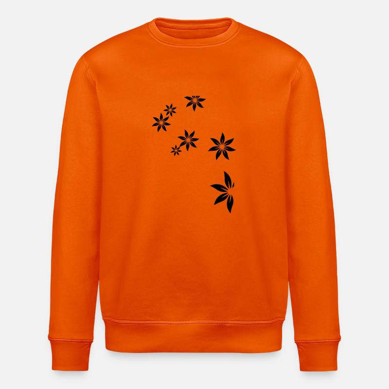 Fleurs, déco, fleur - Sweat bio ROLLER Stanley/Stella Unisexe - orange profond