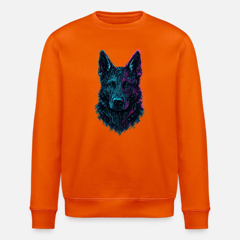 Design Berger Allemand Cyber Tech Néon - Sweat bio ROLLER Stanley/Stella Unisexe - orange profond