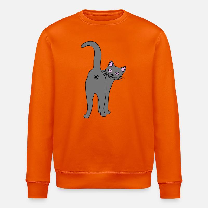 Méchant chat - Sweat bio ROLLER Stanley/Stella Unisexe - orange profond
