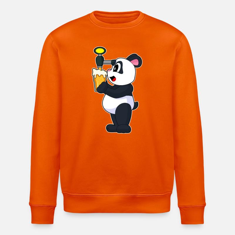 Panda Bier - Stanley/Stella Unisex Bio-Sweatshirt ROLLER - Tieforange