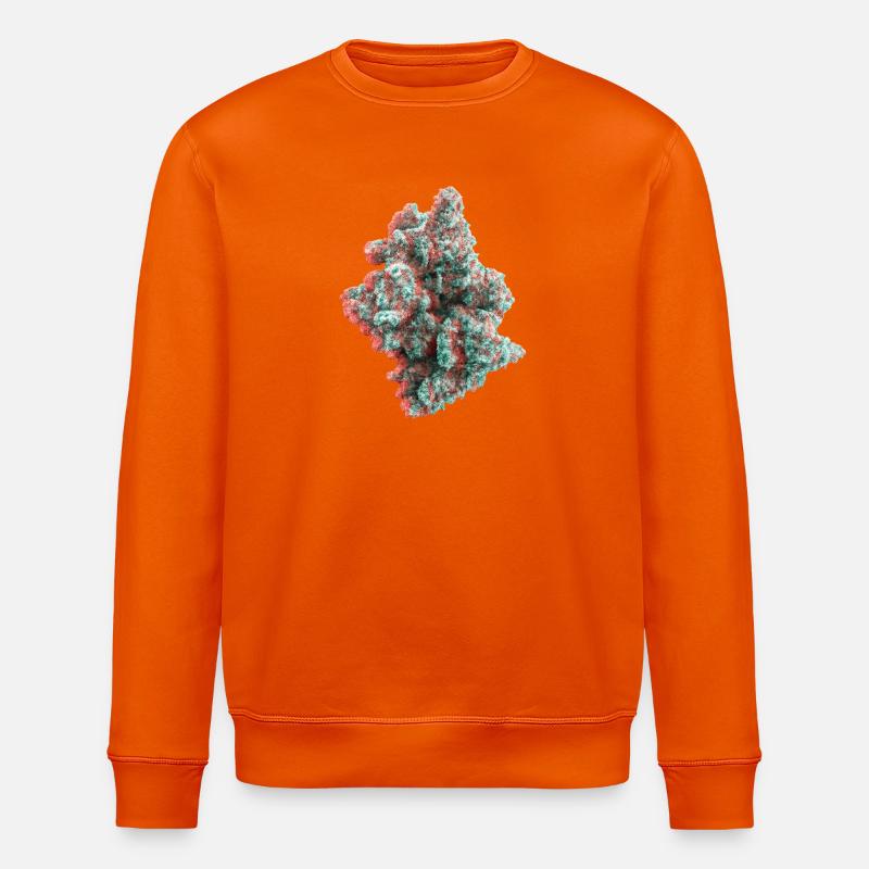 Anaglyphe 3D de Cannabis Weed Bud - Sweat bio ROLLER Stanley/Stella Unisexe - orange profond
