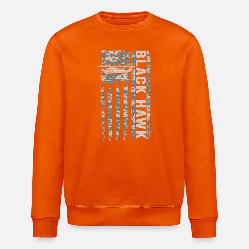 Hélicoptère militaire Black Hawk avec American - Sweat bio ROLLER Stanley/Stella Unisexe - orange profond