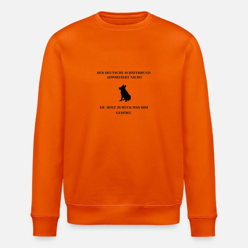 Schäferhund - Stanley/Stella Unisex Bio-Sweatshirt ROLLER - Tieforange