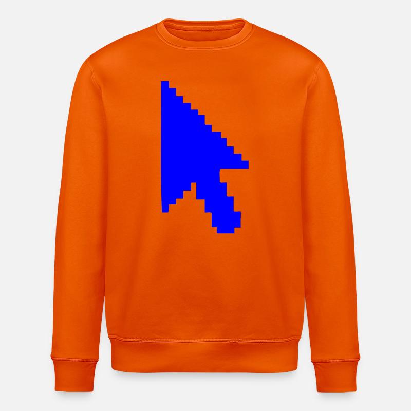 Pointer Mouse Silhouette - Stanley/Stella ROLLER Unisex Organic Sweatshirt - bright orange