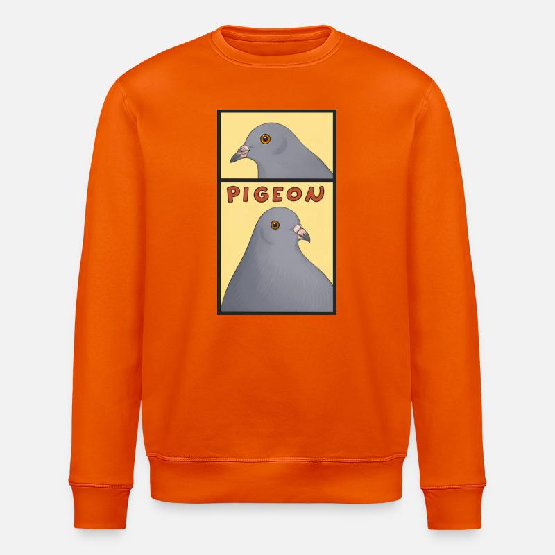 Dove Panel Pop Art - Stanley/Stella ROLLER Unisex Organic Sweatshirt - bright orange