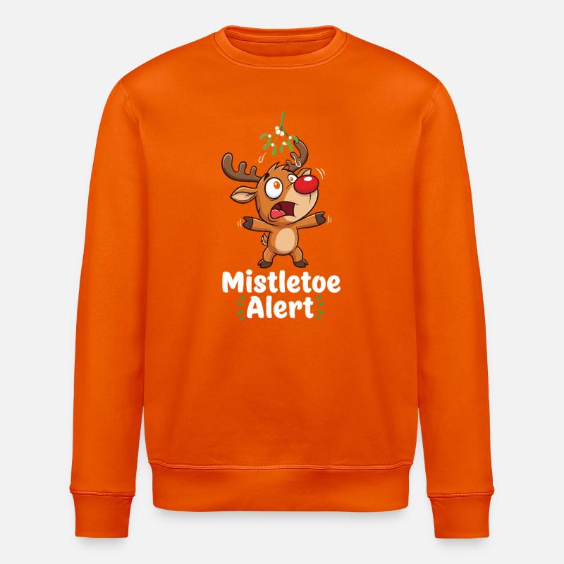 Renne avec gui - Sweat bio ROLLER Stanley/Stella Unisexe - orange profond