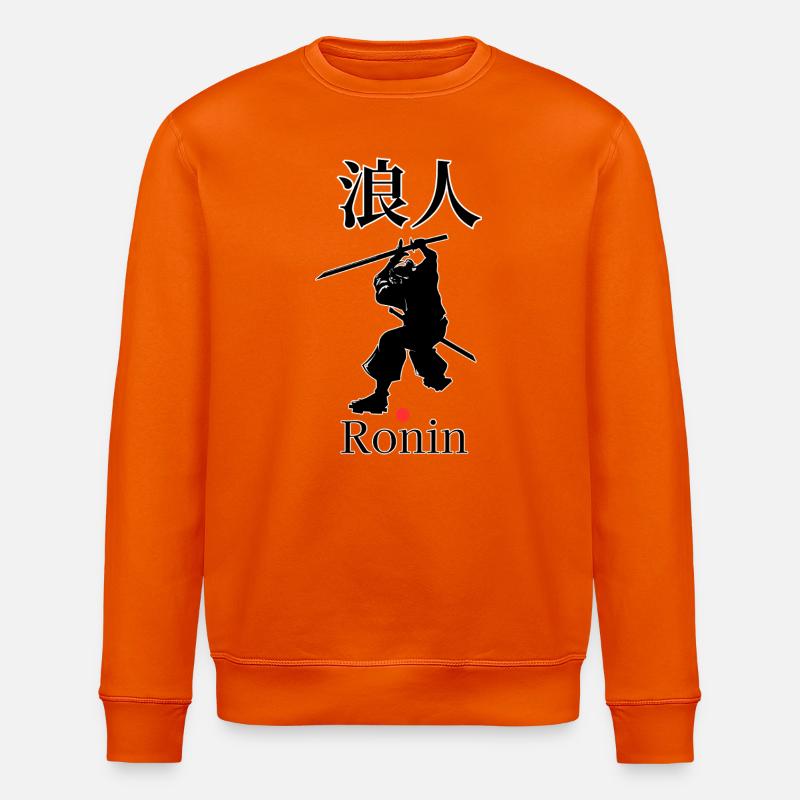 Ronin Samurai Motiv - Stanley/Stella Unisex Bio-Sweatshirt ROLLER - Tieforange