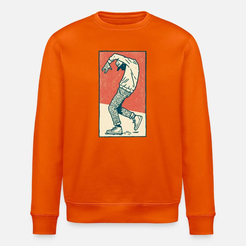 Danseur masculin #2 - Sweat bio ROLLER Stanley/Stella Unisexe - orange profond