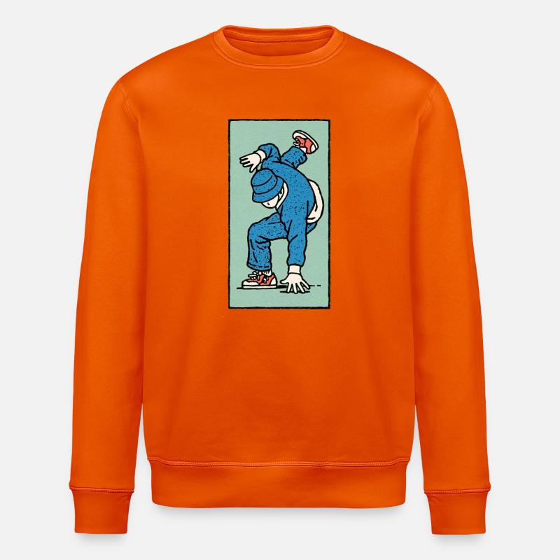 Danseur masculin #4 - Sweat bio ROLLER Stanley/Stella Unisexe - orange profond
