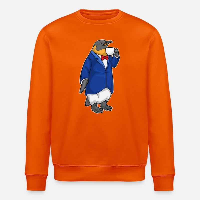 Mole Mug - Stanley/Stella ROLLER Unisex Organic Sweatshirt - bright orange