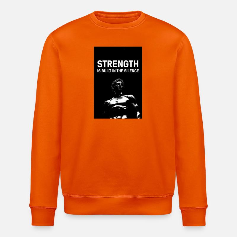 La force dans le silence - Sweat bio ROLLER Stanley/Stella Unisexe - orange profond