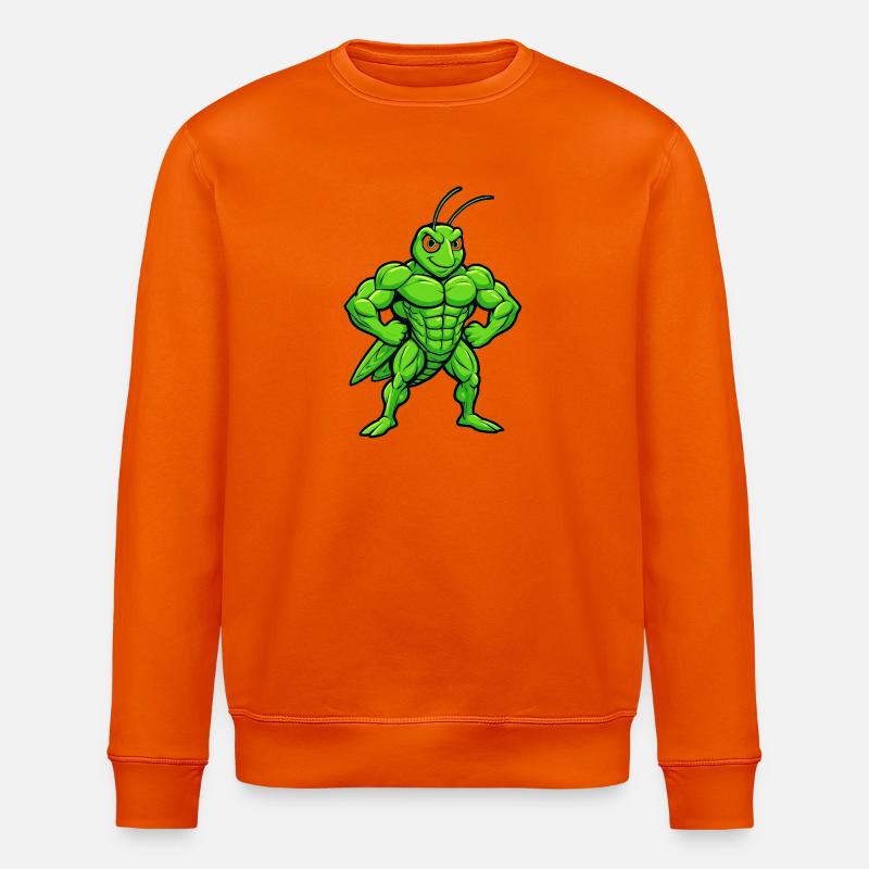 Der Grashüpfer mal anders - Stanley/Stella Unisex Bio-Sweatshirt ROLLER - Tieforange
