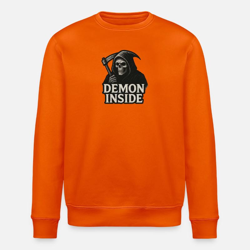 Dämon Innen Grim Reaper - Stanley/Stella Unisex Bio-Sweatshirt ROLLER - Tieforange