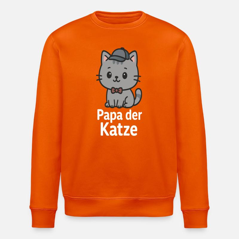 Casquette chat au design mignon - Sweat bio ROLLER Stanley/Stella Unisexe - orange profond