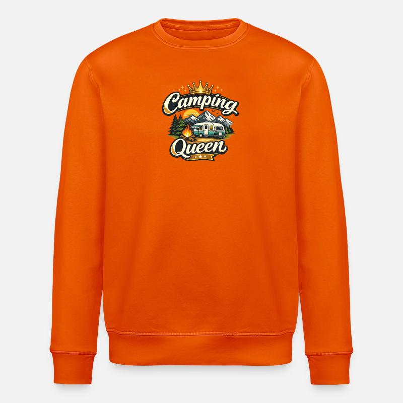 Reine du camping - Sweat bio ROLLER Stanley/Stella Unisexe - orange profond