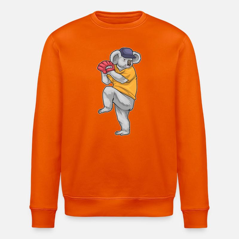 Koala Baseball Baseballhandschuh - Stanley/Stella Unisex Bio-Sweatshirt ROLLER - Tieforange