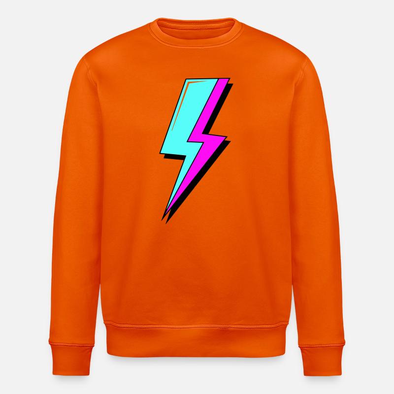 Psychedelische Neon-Beleuchtung - Stanley/Stella Unisex Bio-Sweatshirt ROLLER - Tieforange